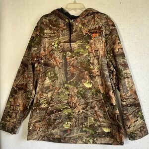 Plythal Men XXL Camo Performance Fleece Hoodie Realistic Forest Hunting Pullover